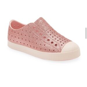 Jefferson Bling Glitter Slip-On Sneaker
Native Shoes J2 pink NWT